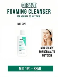 CeraVe Soothing & Purifying Foaming Facial Cleanser, Suitable For Normal To Oily Skin, Available In 30/88/236ml Sizes, Oil Control & Skin Barrier Repair, Containing Complementary Amino Acids, Triple Ceramide, Niacinamide And Sodium Hyaluronate, 0% Irritating Additives, Gentle Daily Cleansing. - CeraVe Salicylic Acid Soothing Cleansing Foaming Gel - View 12