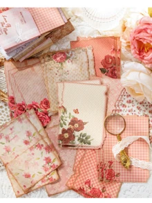30pcs Scrapbooking Paper, Handmade Diary DIY Decoration Collage Material - MultiWarna - View 10