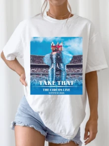 Take That The Circus Live 2026 Tour Shirt, Summer Concert Tee - White - View 1