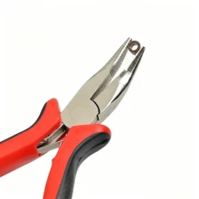 Bộ dụng cụ nối tóc - 200 hạt silicon siêu nhỏ, kìm bấm hạt bằng thép không gỉ, dụng cụ xỏ hạt kim loại và móc kéo kim để nối tóc bằng hạt, dụng cụ tạo kiểu tóc dự tiệc cosplay. - Xem 3