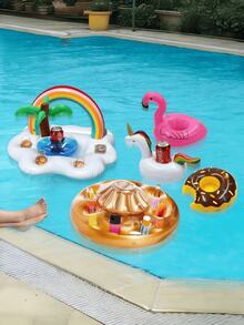 10pcs Inflatable Cup Holders, Coasters, Floating Drink Holders, Inflatable Drink Holders For Pool Party, Outdoor Activities - Multicolor - View 2
