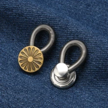 4/8/12/16/20Pcs Random Button Extender For Pants And Jeans, Free Sewable Adjustable Stretch Waist Extender, Metal Button Waist Extender - Multicolor - View 12