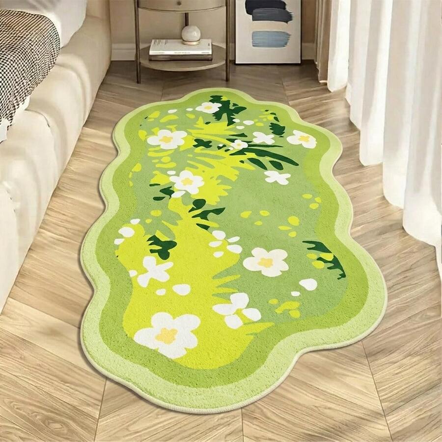 Thảm cỏ mùa xuân hình dạng không đều, thảm trải sàn phòng ngủ tươi mát và thư giãn, trang trí nhà cửa với tông màu trắng sữa dịu nhẹ, thiết kế lấy cảm hứng từ thiên nhiên, kích thước không đều với sai số cắt 1-5cm, thảm trang trí, trang trí phòng ngủ, thảm nhỏ, thảm trải sàn, trang trí nhà cửa, thảm phòng khách, thảm nhỏ phòng khách, thảm phòng ngủ, trang trí nhà cửa phòng khách, thảm ngoài trời, thảm có thể giặt được.