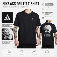 Nike ACG DRI-FIT 落肩休閒舒適快乾T卹 男款 黑色 - 黑色 - 查看 1