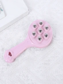 1个手持式7珠滚轮按摩器全身腹部按摩手动滚动刮痧工具 - 彩色 - 查看 4