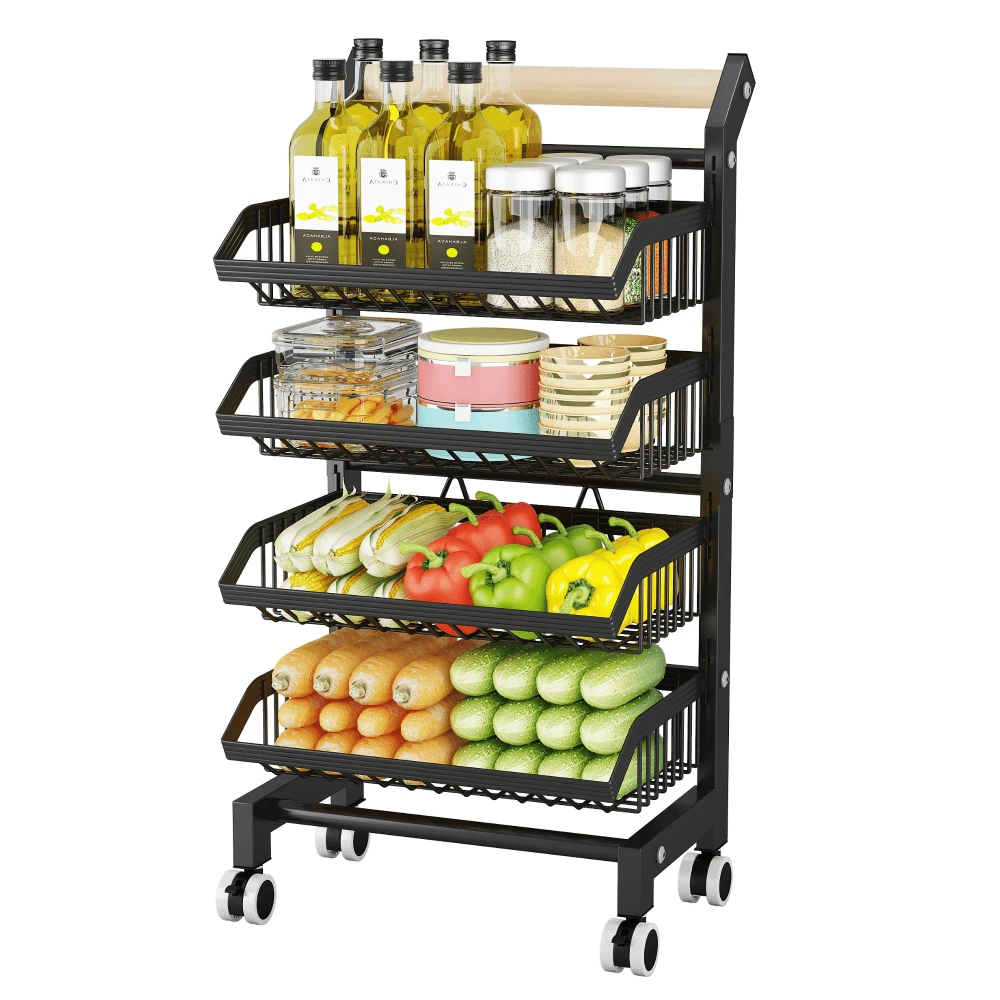 Storage Carts - 4 Tier - View 1