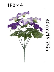 1/4/8 pièces Fleurs de pivoine en soie artificielle résistantes aux UV, convenant pour la décoration de jardinière d'extérieur, la décoration de jardin, la décoration de balcon, la décoration de panier suspendu, la décoration de la maison, la décoration de bureau, la décoration de chambre à coucher et de salon, la décoration de la Saint-Valentin, la décoration d'anniversaire - Multicolore - Voir 10