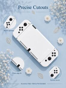 1 pieza Funda protectora compatible con Switch NS/NS2/OLED/Lite, extremadamente delgada y de carcasa blanda con cobertura completa, antideslizante, antirayones y anticaídas, moldeado preciso 1:1, se puede cargar con la funda puesta, compatible perfectamente con Ring Fit Adventure sin desmontar, accesorio de consola de juegos con agarre cómodo - Ver 3