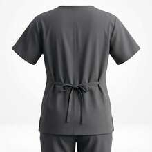 Unisex Scrub Set Surgical Uniform Pajamas Cool Mesh - Gris - Ver 3