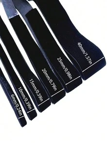 6-40mm Black Single Sided Velvet Ribbons Christmas Ribbon Jewelry Display Packaging Flower Gift Packaging Bow Party Decoration Ribbons - Multicolor - View 3