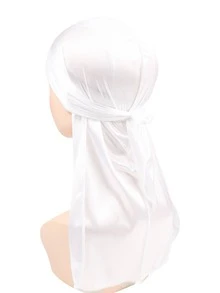 1pc Men's Satin Pirate Hat Bandana, Made Of Smooth Artificial Silk Fabric, Street Hip-Hop Style, Adjustable Back Strap Design, Anti-Frizz And Anti-Static; Suitable For Daily Outings, Sports, Hair Care, As Well As Parties Or Festival Holidays. Multi-Color Options, Balancing Practicality And Personalized, Easily Create A Neat And Fashionable Street Look - Multicolor - View 9