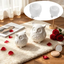 SILIKE LUFEI 1PC/2PCS DIY Crystal Resin Plaster Cement Candle Owl Bird Mirror Silicone Mold, Garden Bird Decor Clay Mold Creative Product Easy To Demold - Bird Mold - View 3