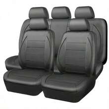 9pcs/4pcs Universal Reflective Leather Car Seat Covers With Zipper Design, Suitable For Airbags, Fit For SUV And Truck - Seat Covers - View 22