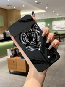 Car Stylish Motorcycle Rider Anti-Fall Phone Case Compatible With Samsung A05S, A06-4G, A12-5G, A14-5G, A15, A16, A21S, A22 5G, A32, A34, A36, A50, A51, A71, S20, S20FE, S23, A24, S25, S25ULTRA, 11, 12, 13, 14, 15, 16, 17 Pro Max And Other Models, Creative Protective Cover - Multicolor - View 4