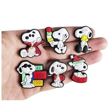 Panini Snoopy Shoe Charm Set, Classic Peanuts Cartoon Character Decor For Clogs, DIY And Fan Gift - Multicolor - View 4