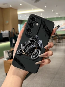 Car Stylish Motorcycle Rider Anti-Fall Phone Case Compatible With Samsung A05S, A06-4G, A12-5G, A14-5G, A15, A16, A21S, A22 5G, A32, A34, A36, A50, A51, A71, S20, S20FE, S23, A24, S25, S25ULTRA, 11, 12, 13, 14, 15, 16, 17 Pro Max And Other Models, Creative Protective Cover - Multicolor - View 3
