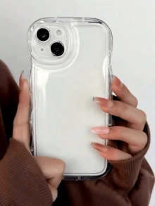 Ốp lưng điện thoại chống rơi họa tiết sóng sọc cho iPhone 17 Pro, 7, 8, 7 Plus, 8 Plus, X, XS, XR, XS Max, 11 Pro, 11, 11 Pro Max, 12, 12 Pro, 13, 12 Pro Max, 13 Pro, 13 Pro Max, 14, 14 Pro, 14 Plus, 14 Pro Max, 15, 15 Pro, 15 Plus, 15 Pro Max, 16, 16 Pro, 16 Plus, 16 Pro Max, 17 Pro Max, 17 Pro, 17, 17 Air - Trong sáng - Xem 1