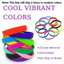 4pcs Solid Color Silicone Wristbands, Flexible Waterproof Durable For Sports Club, Team Building, Games, Party Favors, Football Events, ID Badges - Silicone Wristband - View 1