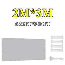 1片涤纶直边矩形遮阳帆,每50厘米打孔,90%紫外线防护,保护隐私,防撕裂,带绑带,适用于庭院、阳台、户外等场所。 - 彩色 - 查看 13
