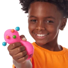 Feeling Anxious? No Problem, Introducing NeeDoh® Panic Pete - This Quirky Little Buddy Can Help You Stay In A Good Mood And Prevent Panic! Just Give It A Gentle Squeeze And Watch This Inflatable Little Fellow's Eyes, Nose, And Ears Pop Open In The Most Hilarious Way. Available In 4 Vibrant Colors. - Multicolor - View 5