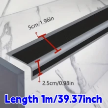 1卷39.37英寸自粘式楼梯踏板垫，楼梯边缘保护垫，适用于室内外楼梯 - A - 查看 17