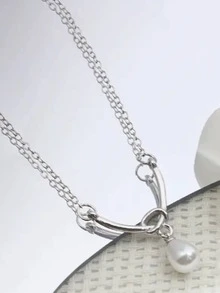 5件套月光石和海蓝宝石设计项链，清新甜美颈链吊坠，自然简约奢华 - 精緻項鍊套裝 - 查看 6