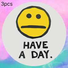 Expressionless: HAVE A DAY, Used To Express "Do Whatever You Want, Don't Bother Me" Indifference, Waterproof Vinyl Sticker - Durable Smooth Surface, Self-Adhesive Bumper Sticker, Suitable For Cars, Windows, Laptops, Trucks, Water Bottles - Multi-Functional Durable Design, Car Sticker - Vinyl - View 11
