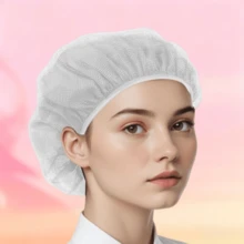 1pcs/3pcs Breathable Mesh Chef Hat Kitchen Cooking Chef Hat Adjustable Food Service Hair Net Reusable Washable Mesh Bouffant Hat (Black) (White) - 查看 3