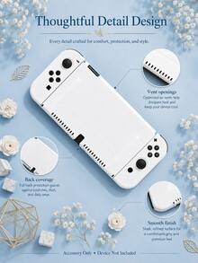 1 pieza Funda protectora compatible con Switch NS/NS2/OLED/Lite, extremadamente delgada y de carcasa blanda con cobertura completa, antideslizante, antirayones y anticaídas, moldeado preciso 1:1, se puede cargar con la funda puesta, compatible perfectamente con Ring Fit Adventure sin desmontar, accesorio de consola de juegos con agarre cómodo - Ver 4