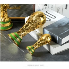 FIFA FIFA 2026年国际足联世界杯奖杯摆件，世界杯纪念雕像，足球迷纪念品，派对礼物，适合世界杯足球爱好者，也是毕业、父亲节和生日的理想礼物。 - 獎盃 - 查看 3