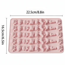 1個海洋動物主題矽膠糖果模具，8個動物造型巧克力矽膠模具，可重複使用、柔軟易脫模、易清洗，矽膠不黏，適用於製作巧克力、糖果、軟糖、冰塊和蛋糕裝飾 - 查看 7