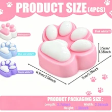 减压玩具 - Taba 猫爪，挤压玩具爪，柔软硅胶粘性玩具，弹性压力释放玩具，弹性猫爪礼物 - 彩色 - 查看 4