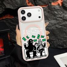 マグネット式黄ばみ防止 | 高級感あふれる2in1アクリルマグネット式スマホケース！スタイリッシュで手触りも良く、実用的な保護機能とマグネット式・耐衝撃設計を融合させた、高級感あふれるケースです。 怪獣と龍と金の絵ケース  11  17e 手机壳  17e 手机壳 家族、恋人、友人、そして子供たちへのプレゼントに最適です。  15/14 Pro Max/Apple  Air/11 Pro/12 Pro Max/15 Pro Max/17e/15 Plus/16/17 Pro/16 Pro Max/ 13 pro/13 Pro Max/15 Pro/13/12/14 Pro/17 Pro Max/14 Plus/16 Pro/16e/17/16 Plus/12 Pro/14/11 Pro Max - ピンク - チェックする 11