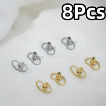 2/4/6/8入 防滑耳環後扣 重型耳環支撐 豬鼻子/蝴蝶造型耳環塞式耳塞 大耳環隱形輔助配件 - 多色 - 查看 16