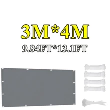 1片涤纶直边矩形遮阳帆,每50厘米打孔,90%紫外线防护,保护隐私,防撕裂,带绑带,适用于庭院、阳台、户外等场所。 - 彩色 - 查看 30