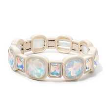 Fashionable Square Handmade Beaded Bracelet, Luxury Exaggerated Casual Elegant Bracelet, Suitable For Women's Date And Daily Wear - Style 1 - View 9