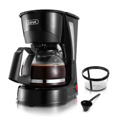 Gevi 5 Cups Small Coffee Maker, Compact Coffee Machine With Reusable Filter, Warming Plate And Coffee Pot For Home And Office