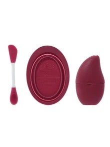 Bộ dụng cụ trang điểm 8 món bao gồm: 2 dụng cụ vệ sinh cọ trang điểm + 1 túi chườm đá lạnh + 1 cọ đắp mặt nạ + 1 cọ trang điểm + 1 cọ chải tóc silicon + 1 bông mút trang điểm mini + 1 bông phấn phủ mini - Nhiều màu - Xem 13