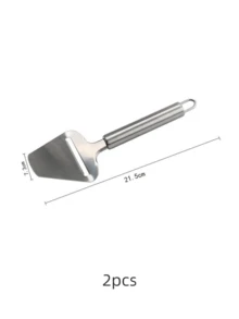 1pc,2pcs Stainless Steel Cheese Grater, Cheese Shovel, Cheese Slicer, Pizza Cutter, Cooking Spatula, Multi-Function Cheese Grater, Kitchen Tool, Cake Baking Spatula, Suitable For Hotel, Restaurant, Kitchen, Western Restaurant, Outdoor Picnic, Suitable For Mother's Day, Star, Moon, Eid, Christmas - Silver - View 14