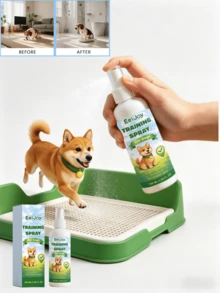 Puppy Potty Training Spray, Daily Training Guide For Puppies And Adult Dogs To Establish Bathroom Habits. Designed With Natural Attractant Scent To Quickly Form Routine Defecation Habits And Avoid Random Indoor Elimination. Suitable For Use On Dog Pads And Litter Boxes, Both Indoor And Outdoor. Easy To Apply, Greatly Shortens Training Period And Makes Pet Ownership More Convenient And Clean. (Pet Gift) - 100ml - View 3
