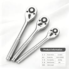Bộ cờ lê bánh cóc mạ crôm 72 răng, dụng cụ sửa chữa ô tô hai chiều 1/4" tiện lợi. - Nhiều màu - Xem 10