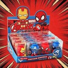 1pc Cartoon Super Hero Figure Pencil Sharpener, Red Spider/Black Spider Silicone Sharpener, Back To School Stationery - Multicolor - View 10