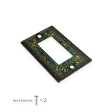 1 pieza Cubierta decorativa de plástico para interruptor de luz y toma de pared de 1 o 2 enchufes, estilo bohemio, para uso eléctrico, cocina, hogar, oficina - Multicolor - Ver 13