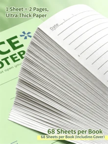 4 Packs 32K Lined Notebooks, Softcover Journal Bulk, 16/20/30/48/68 Sheets Thick No Bleed Paper, Eye Protection Notebooks For Office, School, And Home Use School Supplies - Multiple Options Available - View 3