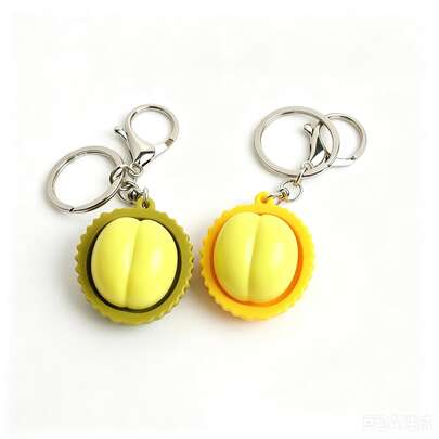 1pc Realistic Pineapple Shaped Stress Relief Key Chain Pendant, Creative Office Gift