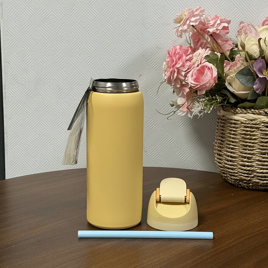 24/Oz/32 Oz Water Bottle Cup Vacuum Water Bottle Drinkware Tumbler Stainless Steel Thermal Mug Original Cold Hot Cup Owal'o - D-Vàng - Xem 1