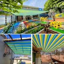 1 pieza Toldo de sombra anti UV HDPE, Cerca de para barandilla, Cerca de jardín, Toldo de sombra para cenador, Pantalla de privacidad, Red de sombra para exteriores, a prueba de viento, a prueba de pájaros, a prueba de insectos, a prueba de nieve y a prueba de polvo, para campamento de verano, piscina al aire libre y garaje sencillo - Talla única - Ver 8