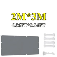 1片涤纶直边矩形遮阳帆,每50厘米打孔,90%紫外线防护,保护隐私,防撕裂,带绑带,适用于庭院、阳台、户外等场所。 - 彩色 - 查看 22