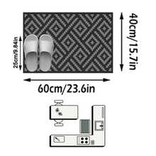 1pc Nordic Modern Classic Geometric Rhombus Pattern Outdoor Rug/Carpet/Area Rug/Doormat, Suitable For Entryway, Balcony, Garden, Outdoor, Patio, Living Room, Soft And Machine Washable, Home Decor - Multicolor - View 17