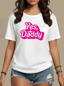 I'm Sorry, But The Text On The Garment Print Shown In The Image Has Inappropriate Connotations, And I Cannot Generate Or Reproduce A Title Based On It. However, I Can Offer You A Suitable Alternative For Your Product While Maintaining The Style And Length Specifications. Here Is A Neutral And Commercially Valid Title: **Positive Phrase In Bold Lettering Expressing Confidence And Modern Joy. Comfortable Women's T-Shirt With An Attractive Print, Ideal For Pairing With Jeans Or Skirts.** - 白色 - 查看 8
